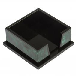 Лоток для бумаг &amp;quot;Кубарик&amp;quot; из камня малахит