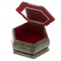 Шкатулка мозаика из камня &amp;quot;Шесть граней&amp;quot; 14,5х12,5х7
