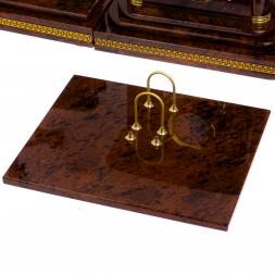 Письменный прибор из обсидиана "Королевский" 12 предметов