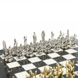 Шахматы "Древний Египет" доска 32х32 см из камня мрамор