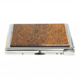 Портсигар на 10 сигарет с зажигалкой камень яшма змеиная