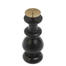 Подсвечник из черного змеевика 5х5х13 см