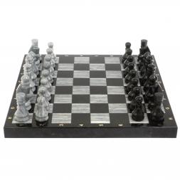 Шахматы "Традиционные" 44х44 см из мрамора и габбро-диабаза