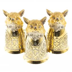 Подарочный набор "Лиса" фляжка и 3 стопки перевертыша Златоуст