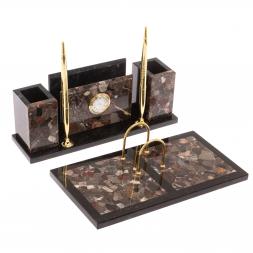 Письменный набор "Советник" из конгломерата