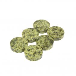 Камни для виски "Фишки" из камня змеевик 6 штук