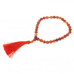 Четки из камня полосатый сердолик 35 бусин