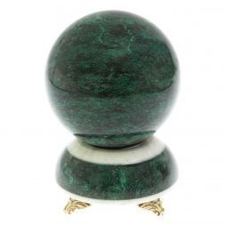 Шар &amp;quot;Антистресс&amp;quot; 13 см на подставке камень змеевик 13х13х19 см