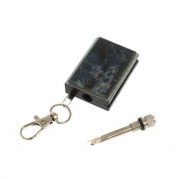Брелок огниво "Вечная спичка" с накладкой из камня офит