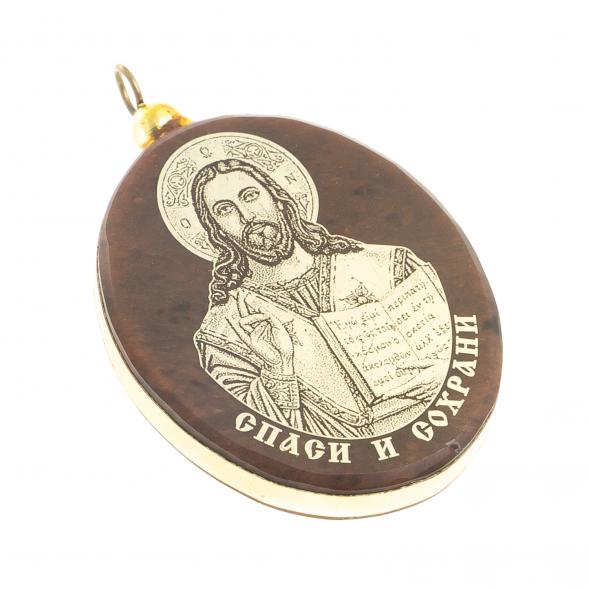 Брелок-кулон оберег «Спаситель» из обсидиана