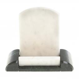 Подставка для телефона из змеевика и мрамора