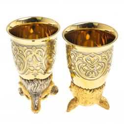 Подарочный набор "Лиса" фляжка и 2 стопки перевертыша Златоуст