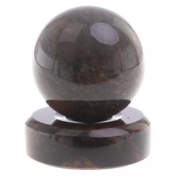 Шар из коричневого обсидиана 6 см на круглой подставке
