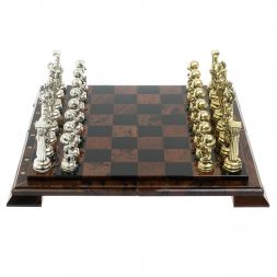 Шахматы "Атлас" доска 40х40 см из обсидиана