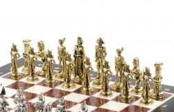 Шахматы "Отечественная война 1812 г." доска 40х40 см мрамор лемезит