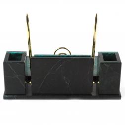 Настольный набор &quot;Советник&quot; из змеевика