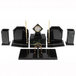 Письменный прибор &amp;quot;Куб&amp;quot; из змеевика