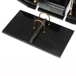 Письменный прибор &amp;quot;Куб&amp;quot; из змеевика