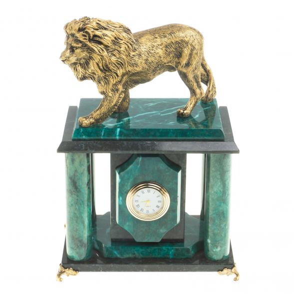 Часы &amp;quot;Гордый лев&amp;quot; камень змеевик 123242