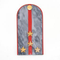 Сувенирный магнит "Погон Капитан МВД" камень мрамор