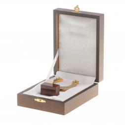 Подкова сувенирная "На удачу" камень яшма в подарочной коробке Златоуст