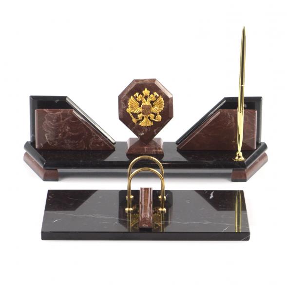 Письменный набор &amp;quot;Эталон&amp;quot; с гербом РФ 117247