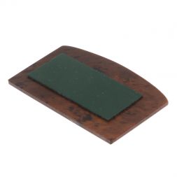 Икона в машину из коричневого обсидиана "Спаси и сохрани" 7х4,5 см