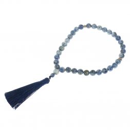 Четки из камня содалит круглые 35 бусин