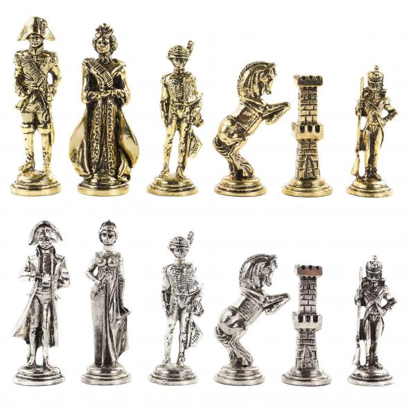 Шахматы &amp;quot;Отечественная война 1812 г.&amp;quot; доска 40х40 см мрамор 120682