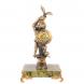 Статуэтка из бронзы &amp;quot;Кролик - фокусник&amp;quot; на подставке из змеевика 125269
