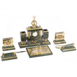 Настольный набор "Держава" из нефрита