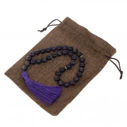 Четки из камня аметист круглые 35 бусин