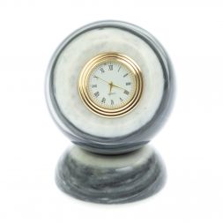 Настольные часы "Шар Антистресс" 8,5 см из мрамора