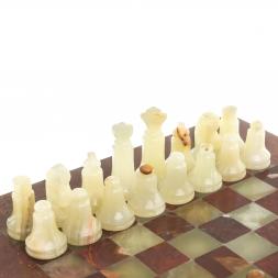 Шахматы "Сувенирные" из оникса доска 20х20 см