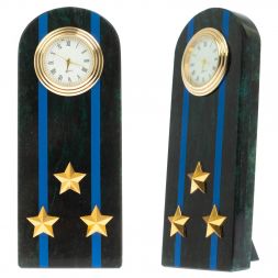 Часы-погон "Полковник МЮ" камень змеевик