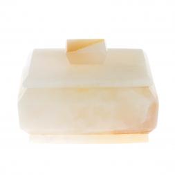 Шкатулка из розового оникса 9,5х6,5х6 см