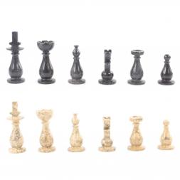 Декоративные шахматы из камня "Дебют" доска 38х38 см мрамор