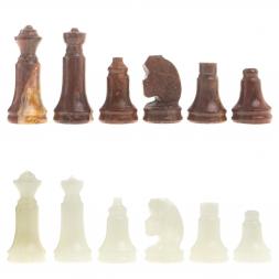 Шахматы "Сувенирные" камень оникс доска 20х20 см