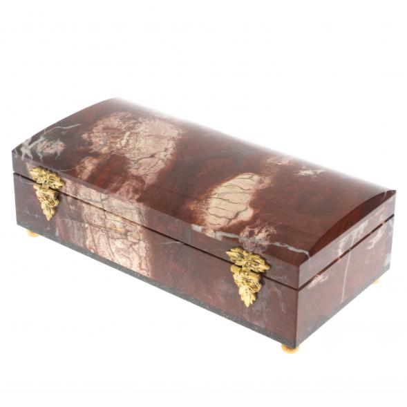 Ларец из яшмы 18х8,5х5,5 см 130003