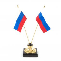 Настольный набор "Парящий орел" из яшмы и бронзы