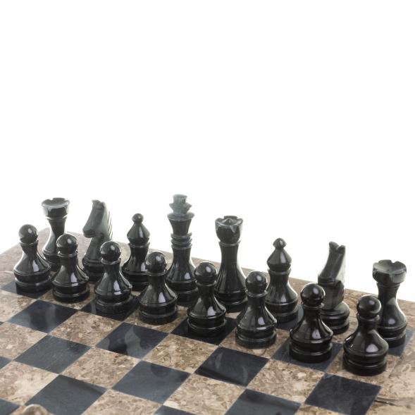 Шахматы &amp;quot;Дебют&amp;quot; мрамор, ракушечник доска 38х38 см 123976