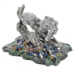 Сувенир из мрамолита "Кланяющаяся лошадка"