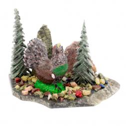 Сувенир из змеевика "Глухарь в бору"