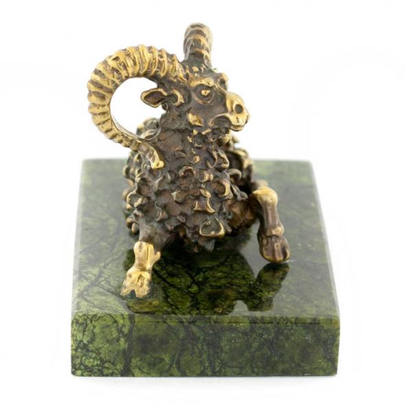 Сувенир статуэтка знак зодиака &amp;quot;Овен&amp;quot; бронза камень 116086