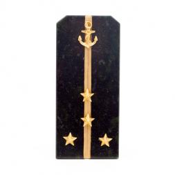 Сувенир "Погон Капитан ВМФ" камень змеевик