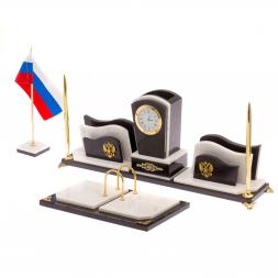 Настольный набор из мрамора и долерита