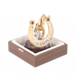 Сувенир из яшмы "Подкова на удачу"