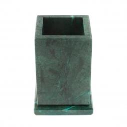 Карандашница из змеевика 8х8х11,5 см