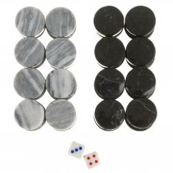 Каменные нарды "Звезда" камень змеевик мрамор