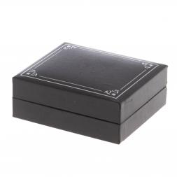 Набор запонки закругленные и зажим для галстука камень зеленый апатит